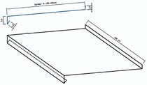 Parapet Szeroki (do 45 cm)  3 cm x 100 cm