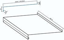 Parapet Szeroki (do 45 cm)  4 cm x 100 cm