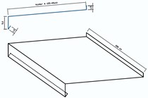 Parapet Szeroki (do 45 cm)  5 cm x 200 cm