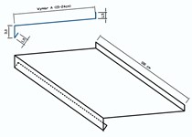 Parapet Standard (do 24 cm) 3 cm x 100 cm