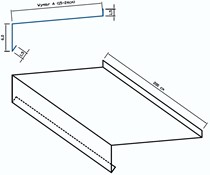 Parapet Standard (do 24 cm) 6 cm x 200 cm