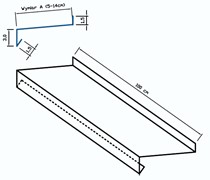 Parapet Wąski (do 14 cm) 3 cm x 100 cm