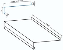 Parapet Standard (do 24 cm) 5 cm x 200 cm