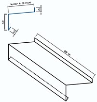 Parapet Wąski (do 14 cm) 6 cm x 200 cm