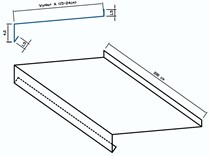 Parapet Standard (do 24 cm) 4 cm x 200 cm