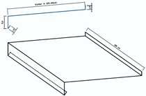 Parapet Szeroki (do 45 cm)  5 cm x 100 cm