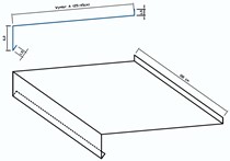 Parapet Szeroki (do 45 cm)  6 cm x 100 cm